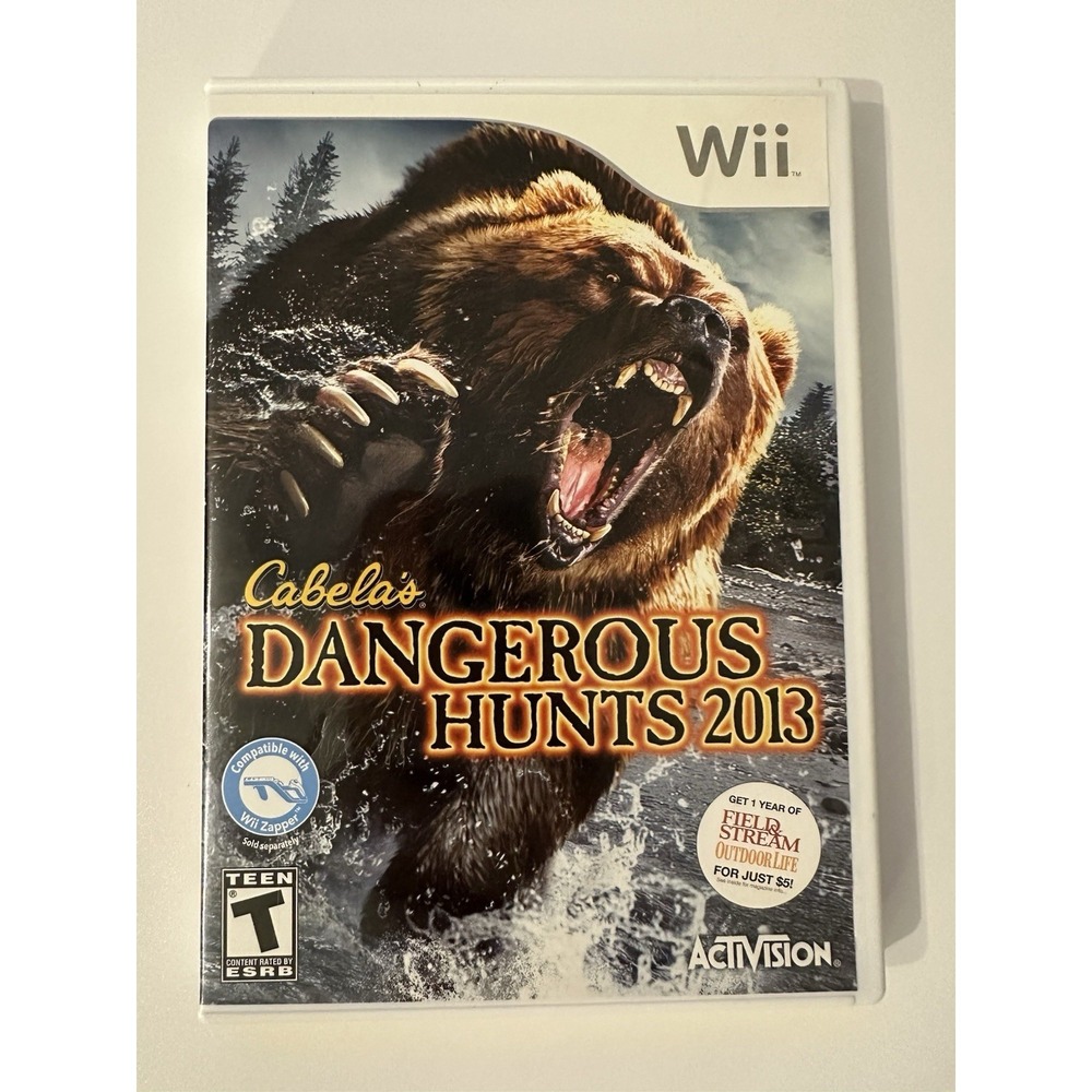 Cabelas Dangerous Hunts 2013 Nintendo Wii Complete With Manual CIB